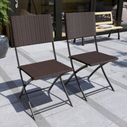Lassic Garden Vida Capri Brown 2 Seater Rattan Garden Outdoor Ukfr Bistro Set - thumbnail 9