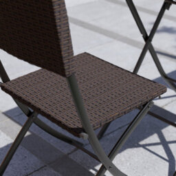 Lassic Garden Vida Capri Brown 2 Seater Rattan Garden Outdoor Ukfr Bistro Set - thumbnail 4