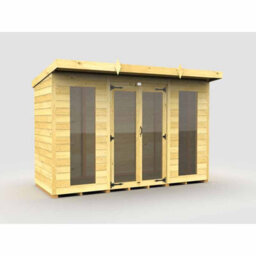 Buttercup Farm 10Ft X 4Ft Pent Summer House (Full Height Window) - Wood - L118 X W302 X H201 Cm - thumbnail 1
