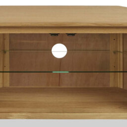 Alba Oak 95Cm Corner Tv Unit - Fully Assembled By Roseland Furniture - thumbnail 8