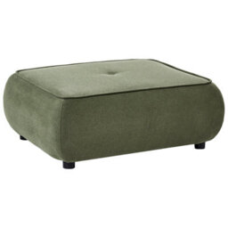 Beliani Modern Ottoman Salla Fabric Green