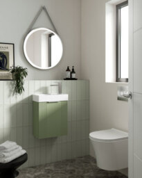 Hudson Reed Salana Round Led Touch Sensor Framed Bathroom Mirror With Demister, Chrome, 800 X 800 mm - thumbnail 7