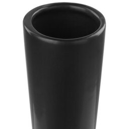 Beliani Flower Vase Peania Ceramic 30 Cm Black - thumbnail 4