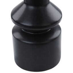 Beliani Flower Vase Peania Ceramic 30 Cm Black - thumbnail 6