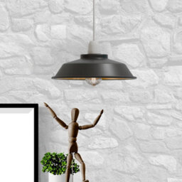 Black Gold Vintage Industrial Ceiling Lamp  Modern Retro Pendant Light Shade - thumbnail 9