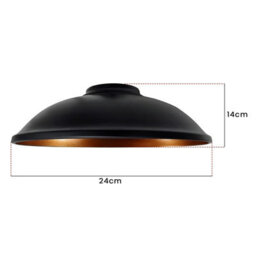 Black Gold Vintage Industrial Ceiling Lamp  Modern Retro Pendant Light Shade - thumbnail 6