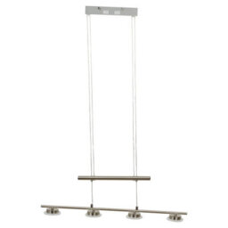 Urbn-Living Urbnliving Modern Ceiling Warm White Light Modern Hanging Fixture With Satin Nickel Finish Spot Light  Shade - thumbnail 2