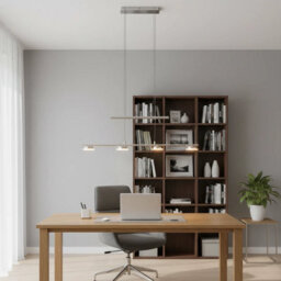Urbn-Living Urbnliving Modern Ceiling Warm White Light Modern Hanging Fixture With Satin Nickel Finish Spot Light  Shade - thumbnail 3