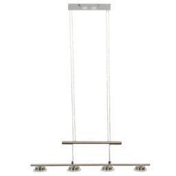 Urbn-Living Urbnliving Modern Ceiling Warm White Light Modern Hanging Fixture With Satin Nickel Finish Spot Light  Shade - thumbnail 4