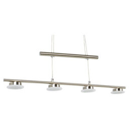 Urbn-Living Urbnliving Modern Ceiling Warm White Light Modern Hanging Fixture With Satin Nickel Finish Spot Light  Shade - thumbnail 5