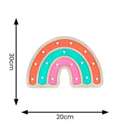 Valuelights Kids Battery Powered Wooden Rainbow Wall Or Table Lamp - thumbnail 7