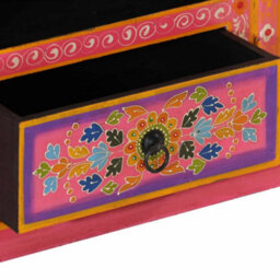 Berkfield Tv Cabinet Pink 110X30X40 Cm Solid Wood Mango - thumbnail 7