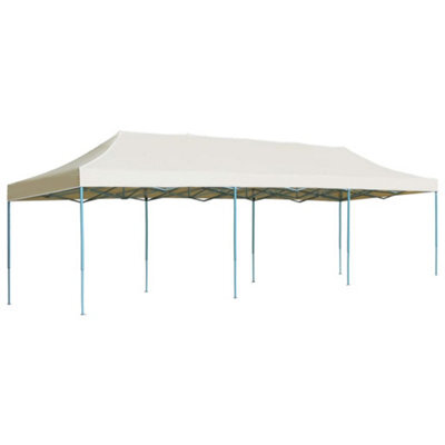 Berkfield Folding Pop-Up Party Tent 3X9 M Cream - image 1
