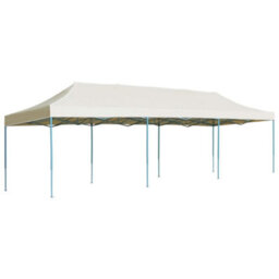 Berkfield Folding Pop-Up Party Tent 3X9 M Cream - thumbnail 1