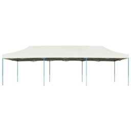 Berkfield Folding Pop-Up Party Tent 3X9 M Cream - thumbnail 2
