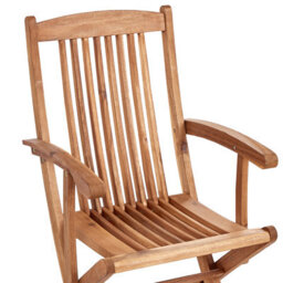 Beliani Set Of 2 Garden Chairs With Cushions Maui Premium Acacia Wood Blue - thumbnail 8