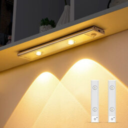 3Pcs Motion Sensor Closet Lights, Rechargeable 3 Color Temps Magnetic Dimmable Cabinet Lights For Wardrobe, Pantry - thumbnail 4