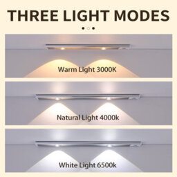 3Pcs Motion Sensor Closet Lights, Rechargeable 3 Color Temps Magnetic Dimmable Cabinet Lights For Wardrobe, Pantry - thumbnail 5