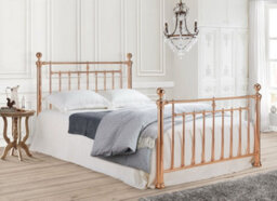 Save On Goods UK 5Ft King Size Antique Victorian Style,polished Rose Gold Finish Traditional Metal Bed Frame Bedstead. - thumbnail 1