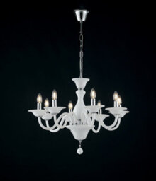 Luminosa Lighting Luminosa Soffio 8 Light Chandeliers White 71X50Cm - thumbnail 2