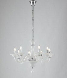 Luminosa Lighting Luminosa Soffio 8 Light Chandeliers White 71X50Cm - thumbnail 1