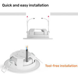 Paul Russells Led Downlight White Non-Dimmable Tilt Recessed Ceiling Spotlight 4.8W 400 Lumens Ip44 Warm White 3000K Pack Of 6 - thumbnail 6