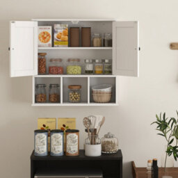 Homcom Bathroom Wall Cabinet, Medicine Cabinet With Open Compartments, Shelf - thumbnail 8