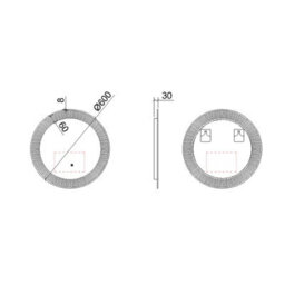 Royal Bathrooms Tokyo 600 X 600mm Round Led Illuminated Bathroom Mirror - Anti-Fog - thumbnail 4