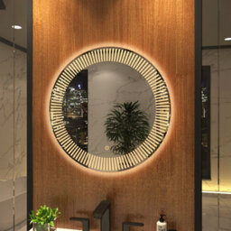 Royal Bathrooms Tokyo 600 X 600mm Round Led Illuminated Bathroom Mirror - Anti-Fog - thumbnail 8