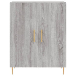 Berkfield Highboard Grey Sonoma 69.5X34X180 Cm Engineered Wood - thumbnail 8