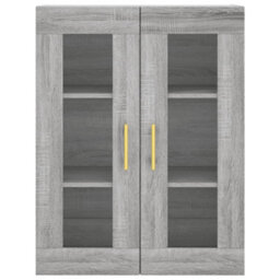 Berkfield Highboard Grey Sonoma 69.5X34X180 Cm Engineered Wood - thumbnail 6