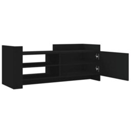 Berkfield Tv Cabinet Black 100X35X40 Cm Engineered Wood - thumbnail 8