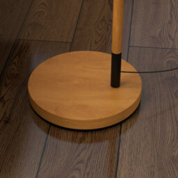 Wyld Haus Liloel Veel Brown Metal Floor Lamp With Rotating Cream Shade And E27 Led Bulb - thumbnail 9