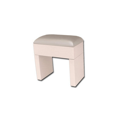 D Pro T Homeware Pink Mirrored Dressing Table Stool Glamorous Bedroom Seating