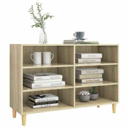 Berkfield Sturdy Sideboard Sonoma Oak 103.5X35X70 Cm Engineered Wood - thumbnail 3