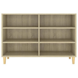 Berkfield Sturdy Sideboard Sonoma Oak 103.5X35X70 Cm Engineered Wood - thumbnail 4