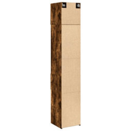 Berkfield Slim Storage Cabinet Smoked Oak 40X42.5X225 Cm Engineered Wood - thumbnail 8