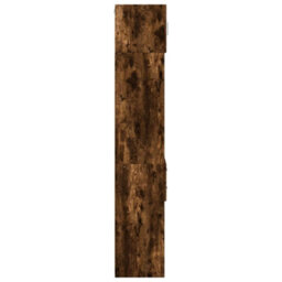 Berkfield Slim Storage Cabinet Smoked Oak 40X42.5X225 Cm Engineered Wood - thumbnail 7