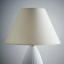 "K Living Kliving 10"" Traditional Cream Cotton Coolie Lampshade For Modern Table Lamps And Floor Lamps"