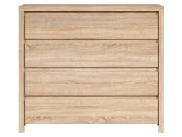 Arte Kaspian Sonoma Oak 4-Drawer Haven - Spacious Modern Bedroom Organiser - thumbnail 3