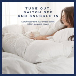 Snuggledown Sumptuous Hungarian Goose Down 4.5 Tog Duvet & 2 Soft Support Pillows - thumbnail 2