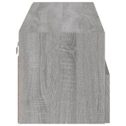Berkfield Durable Tv Wall Cabinet Grey Sonoma 100X30X30 Cm Engineered Wood - thumbnail 8