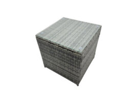 Fimous Garden Rattan Outdoor Furniture Set 7 Seater With Love Sofa 3 Seater Sofa 2 Side Table 2 Small Stools Dark Grey - thumbnail 7