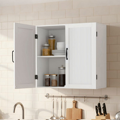Levede Wall Cabinet Hanging Kitchen Cupboard Bathroom Storage Organiser - image 1