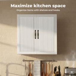 Levede Wall Cabinet Hanging Kitchen Cupboard Bathroom Storage Organiser - thumbnail 6