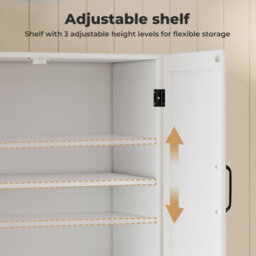 Levede Wall Cabinet Hanging Kitchen Cupboard Bathroom Storage Organiser - thumbnail 7