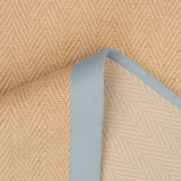 Loomed Natural Jute Blue Grey Cotton Border Area Rug 120X170Cm - thumbnail 5