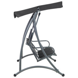 Beliani Patio Swing Bogart Metal Black - thumbnail 6
