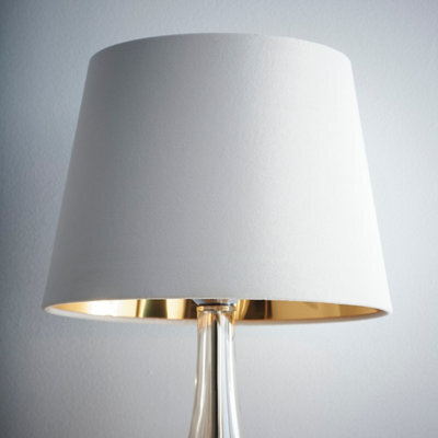 K Living Velvet Empire Cream Shade For Ceiling And Table Lamp 10 Inch Shade - image 1