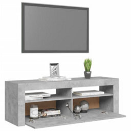 Vidaxl Tv Cabinet With Led Lights Concrete Grey 120X35X40 Cm - thumbnail 7